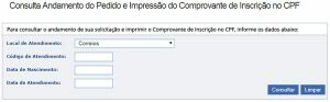Consulta Receita Federal CPF