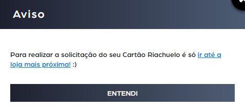 Fazer cartão de crédito Riachuelo