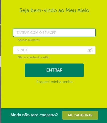 Consultar saldo do cartão Alelo alimentação