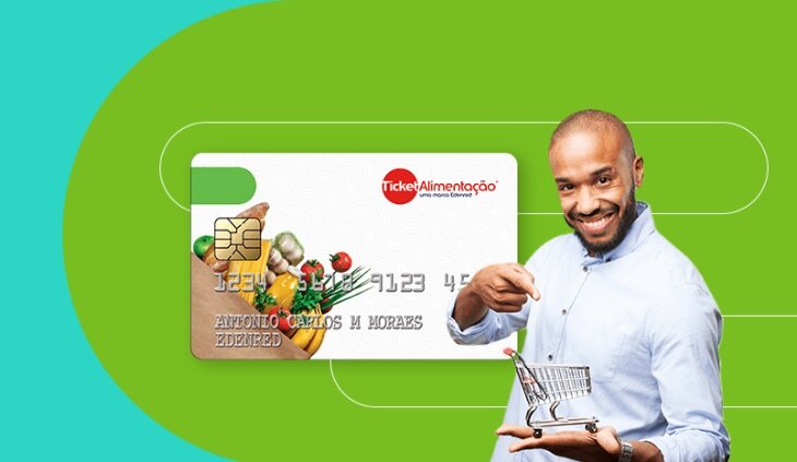 Ticket alimentação saldo do cartão